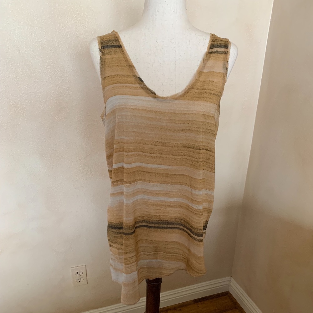 Helmut Lang silk bend tank.